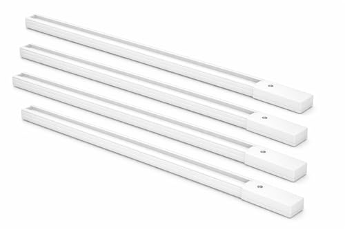 Image of JACKAL 1 Meter Length (3FT) LED Track /Track line /Trackway /Track Rail for Track Light (White Body) Pack of 4 - Compatible with All Watts Track Lights