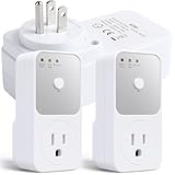 2PCS 1800w Regulador de Voltaje para Refrigerador, Enchufe Multifunción de 120 V con Protección,No Break para...