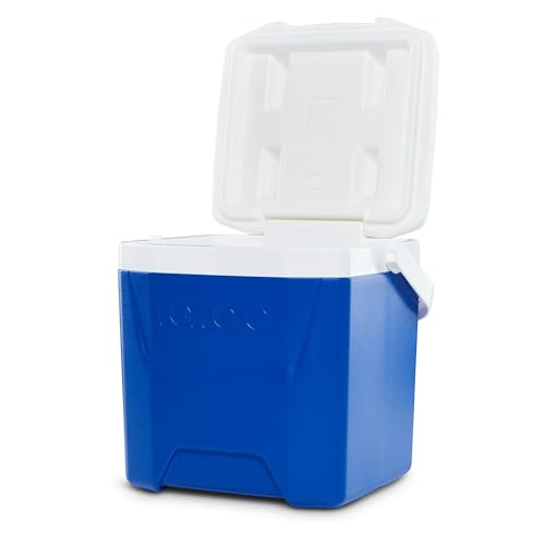 Image of Igloos Cooler Hard-Sided Ice Chest, Insulated Portable Cooler, Heavy-Duty, Leak-Resistant Lid, Lightweight Ergonomic Handle