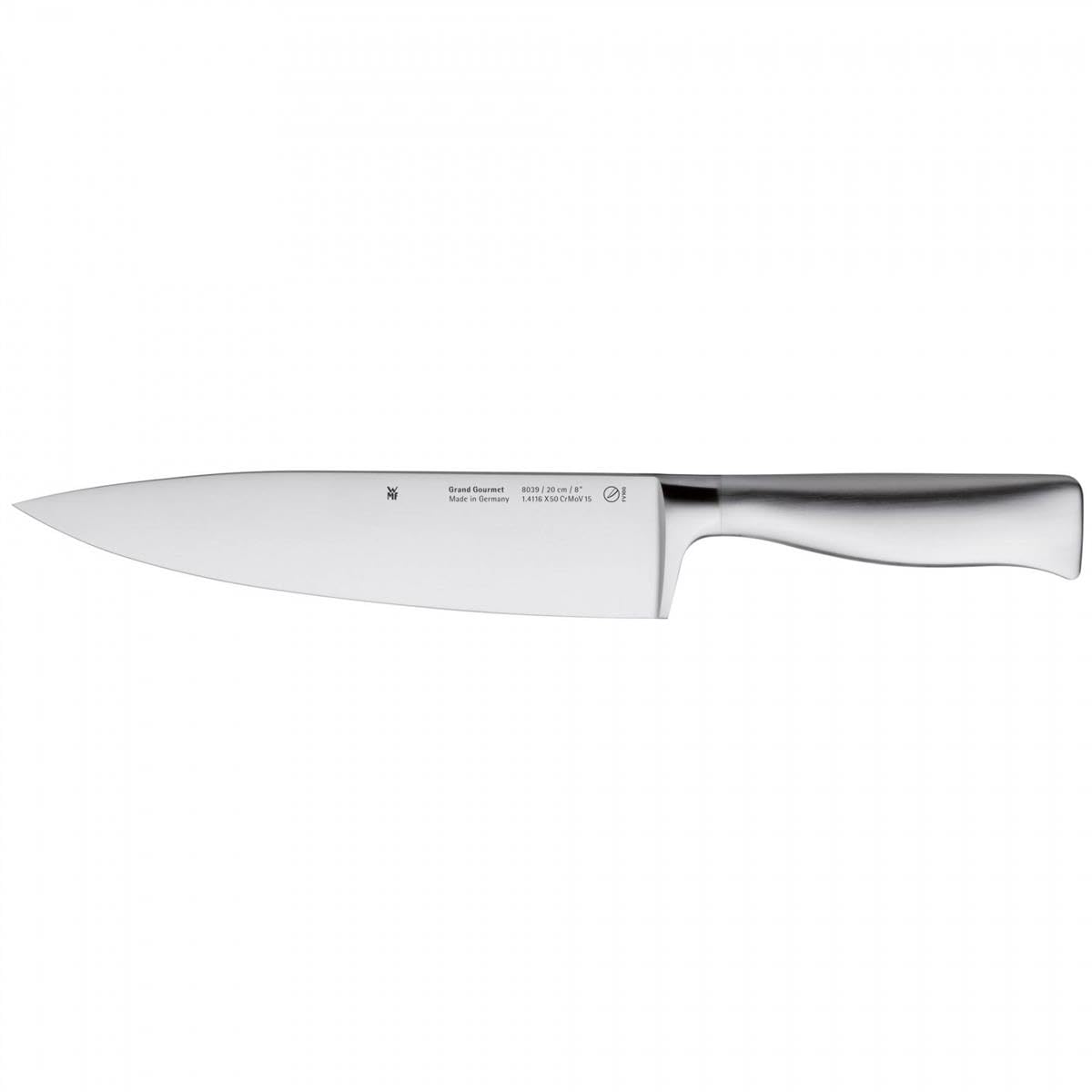 WMF Grand Gourmet Messerblock mit Messerset 5teilig, Made in Germany, 4 Messer geschmiedet, Edelstahl-Block, Kunststoff-Borsteneinsatz, Performance Cut