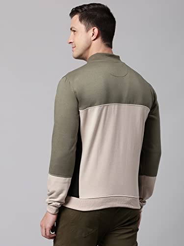 Image of Dennis Lingo Men's Poly Cotton Sweatshirt - Regular Fit, Full Sleeves, Casual Winter Wear for Men