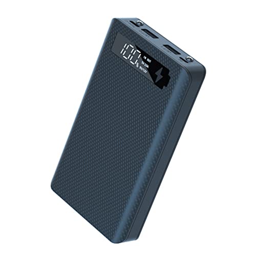Jikoiuty 6 x 18650 batteria caricatore box power bank 18650 di ricarica per telefono cellulare, ricarica standard, nero