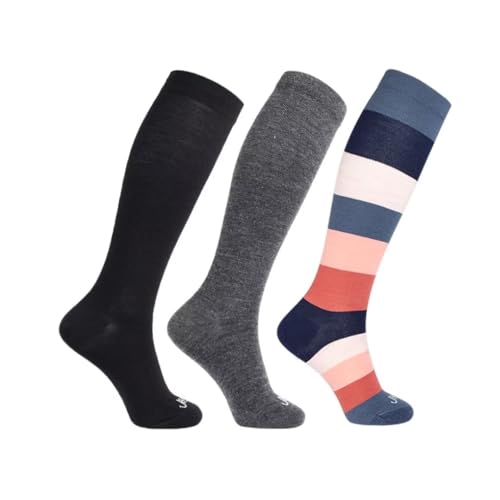 Image of ja vie Women & Men Comfy 75% Merino Wool Compression Socks 15-20mmHg Extra Soft