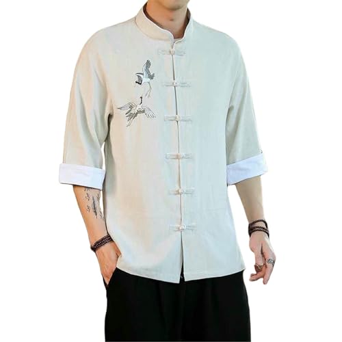 Haut à manches courtes homme coupe zen vintage contre la chaleur et pour le yoga