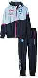 SSC NAPOLI, Overall mit Kapuze 2020/21 Unisex - Erwachsene, Dunkelblau-Hellblau, XXL
