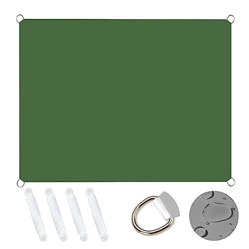 Voile d'ombrage imperméable 1.7x5 m résistant au vent extérieur patio - 2