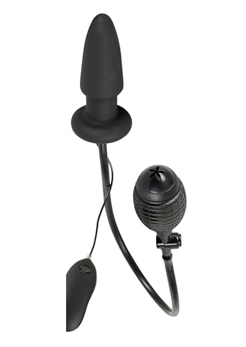 You2Toys Inflatable Vibrating Butt Plug - aufpumpbarer Vibro-Analplug für Männer und Frauen, steuerbar per Fernbedienung, 7 Vibrationsstufen, schwarz