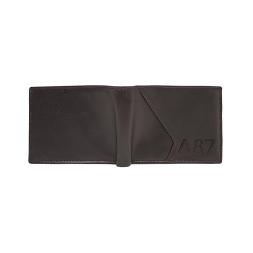 Image of Aeropostale Men's Global Coin Wallet PORUS - Brown | Durable Leather | Compact Design & Coin Pocket | Ideal for Gifting