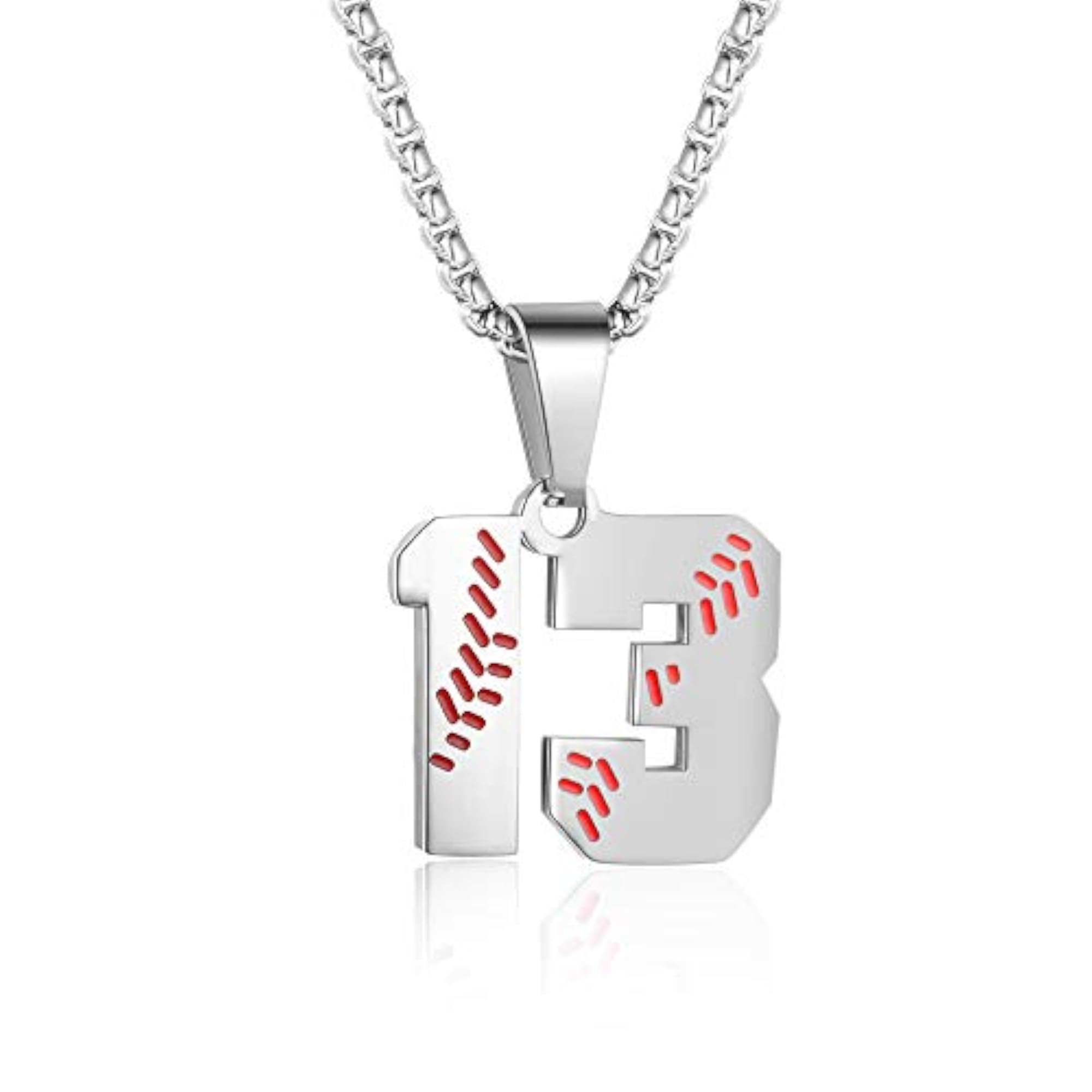 Inspiration Baseball Jersey Number Pendant Necklace