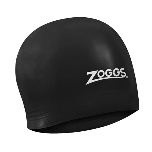 Zoggs - Gorro de natación, látex, Color Negro