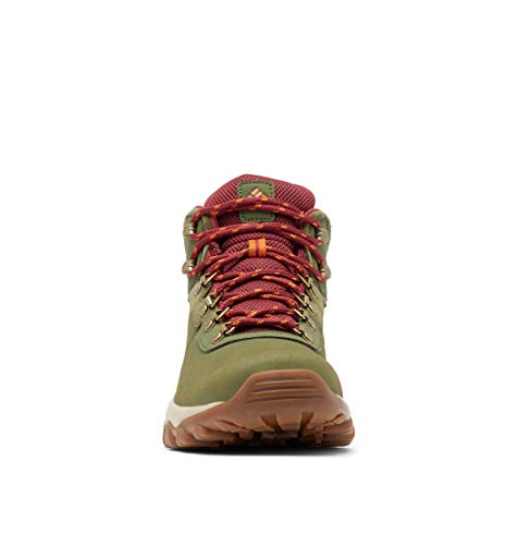 Columbia mens Newton Ridge Plus Ii Waterproof hiking boots, Hiker Green/Marsala Red, 16 US