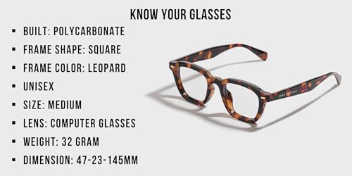 Image of SAM AND MARSHALL DAWN Eyeglass I Square Shape I Computer Glasses I Polycarbonate Frames I Unisex