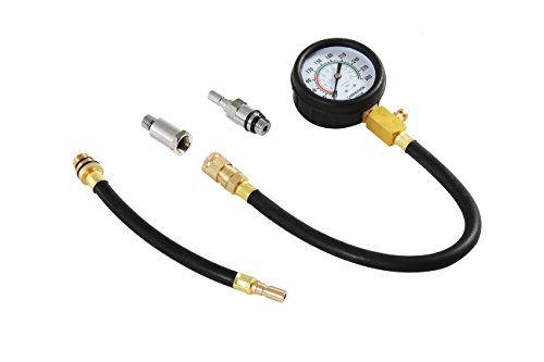Shankly Diesel Engine Compression Tester Automotive Fuel Pressure Tester Kit, Engine Compression Gauges Tool 1000 Psi With Cylinder Compression Tester Hose And 14Mm/18Mmsolid Short Adapter #TOP6