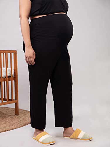 Image of NYKD by Nykaa Comfy Mommy Pajama - Black NYS045-L