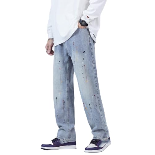 Jeans Pants Trousers Denim High Street Classic Loose Trendy Retro Men's Wide Leg