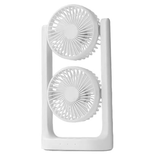 Teksome Ventilador pequeño – Ventilador personal de refrigeración de mesa USB para viajes, silencioso, ajustable, suministros de escritorio de 3 velocidades para baño, coche, taller