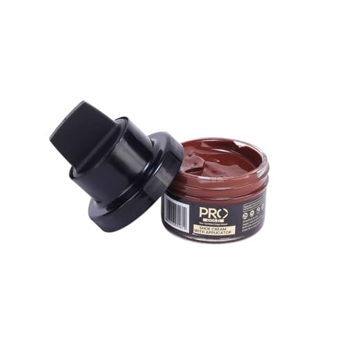 PRO Shoe Cream with Applicator | Leather Shoe Polish Cream | Nourishing Natural Wax Formula for Long-Lasting Shine | Shoe Cream for Leather Shoes(50ML)