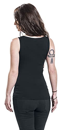 Nirvana Smiley Femme Top Noir Regular/Coupe Standard - Les Beatles, Paul McCartney, John Lennon, RIngo Starr, George Harrison Nirvana Smiley Femme Top Noir Regular/Coupe Standard – Image 6