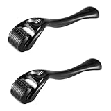 2 Stück Für Bartwuchs Und Hautverjüngung, Professionelle Bartroller Derma Roller Mit Titan-Nadeln Für Tägliche Bartpflege Und Anti-Aging Hautpflege, Ideal Als Geschenk