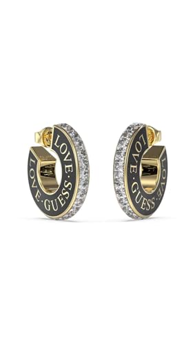 Boucles d'oreilles Guess en acier inoxydable doré au design épuré chic