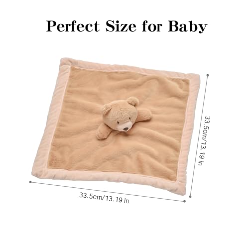 Image of Baby Bear Security Blanket, Soft Loveys for Babies, Lovey for Newborn Boys and Girls, Gender Neutral Security Blanket with Stuffed Animal, Baby Snuggle Toy