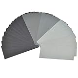productos de acabado para peinados [Tamaño de bricolaje]: tamaño de hoja de papel abrasivo de 23 x 9 cm (9 x 3,6 pulgadas), se puede cortar fácilmente en tamaños más pequeños y formas diferentes.