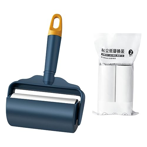 Ipetboom 1 Juego Pegatina Eliminar Rodillo Para Alfombras Removedor De Pelo Quitapelusas Portátil Removedor De Pelusas Removedor De Rodillo De Pelo De Mascotas Limpio Auto El Plastico Blue