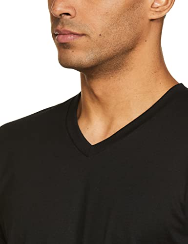 Image of F A S O Mens Organic Cotton V-Neck T-Shirt