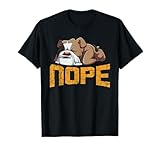 Photo Gallery nope lazy english bulldog divertente cane pet amante t-shirt maglietta Photo Gallery nope lazy english bulldog divertente cane pet amante t-shirt maglietta
