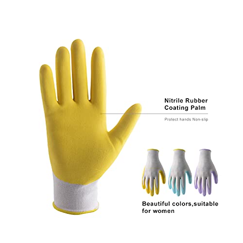 Hldd Handlandy HLDD-US5172 Gardening Gloves For Women, Womens Work Gloves With Foam Nitrile Coating thumb #2