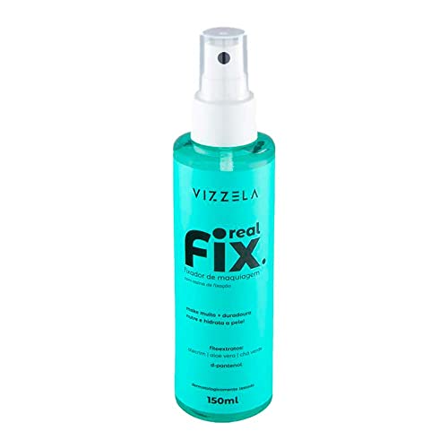 Fixador De Maquiagem Real Fix Spray Longa Duração Acabamento Natural Vegano Original 150ml Vizzela