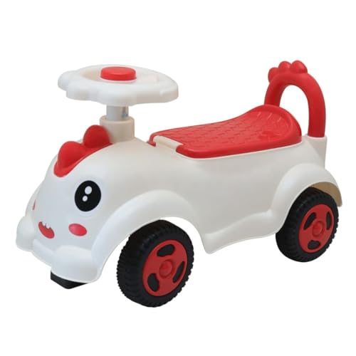 Image of kidsROAR Push Ride On Car for Kids 1-5 Years | Baby Push Car with Music, 3D Lights & Backrest | Premium Ride On Toy Supports Up to 35kg (DIANO, RED)