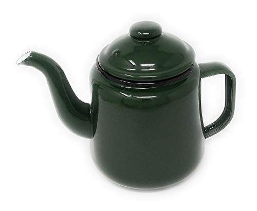 Housewares 2921-G Enamel 14 Centimetre Teapot Green