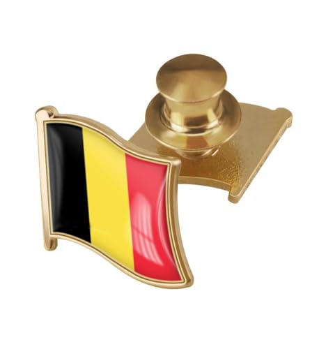 Image of vmcoatdu Country Flag Backs Locking Pin Keepers Locking Clasp Pin Badge International Travel Brooch Metal Alloy Souvenir Pin 0.75x0.7 Inch Small Pin