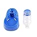 Dog Waterer Pet Food Feeder and Water Dispensers Water Dispenser Bowl Gravity Water Bowl for Dogs Cats (Blue)