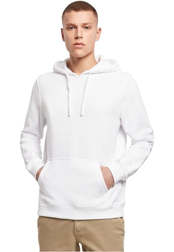 Build Your Brand Men's Merch Hoody Jacket Not Applicable, White (White 00220), XXX-Large
