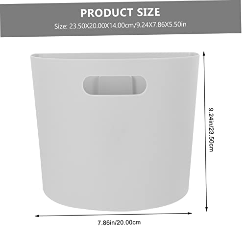 Caneca de basura colgante rectangular pequeña gris miniatura 2