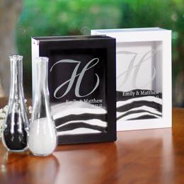 Top Seller Design it Yourself! Being Creative Unity Sand for Wedding Ceremony - Personalized (Set of 4) White/ PS3917W