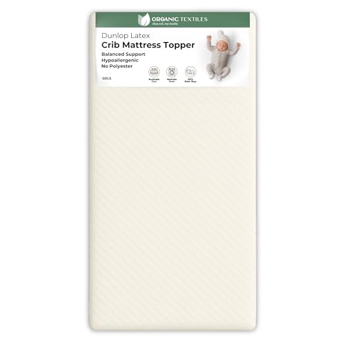 ORGANIC TEXTILES Organic Baby Mattress Topper with Tencel Removable Cover