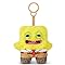 Fuggler SpongeBob 5-Inch Plush Keyring by ZURU, Funny Ugly Monster Bag Clip-on Stuffed Animal, Multiple Characters Available (Spongebob)