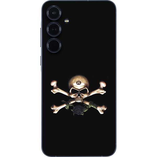 Skinit Decal Phone Skin Compatible with Galaxy A36 5G - Officially Licensed Alchemy Skull and Crossbones Design