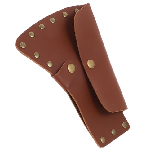 Yardenfun Outdoor PU Axe Cover Protector for Camping and Hiking Stylish Hatchet Blade Cover for Enhanced Safety Durable Axe for Firewood and Outdoor Activities