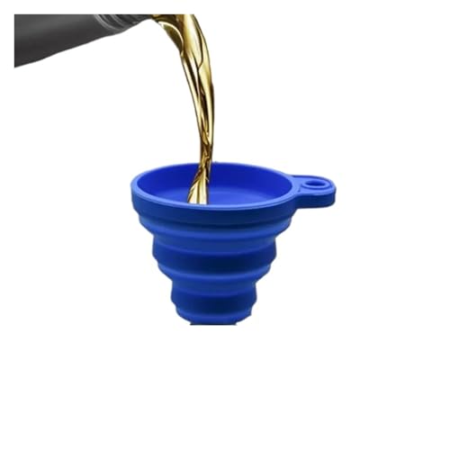Embudo Embudo de silicona universal for motor coche, lavaparabrisas, cambio líquido, plegable, portátil, for aceite y gasolina