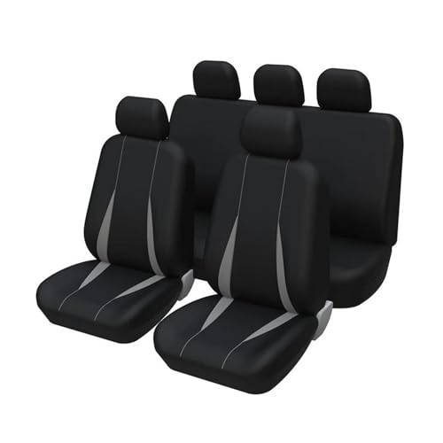 Housses de siège pour Peugeot 208, ensemble complet de protection auto gris