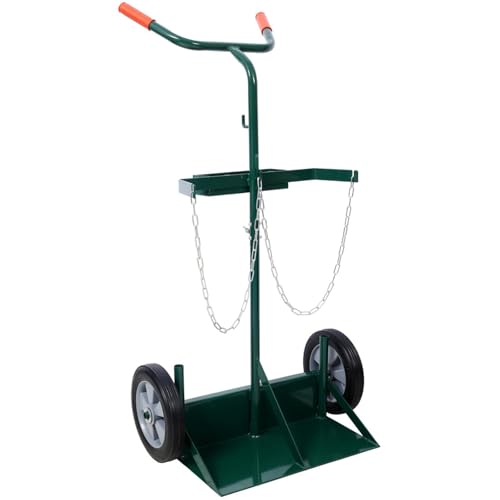 Carretilla para cilindros de 440 lbs con ruedas de goma miniatura 1