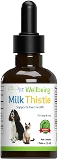 Pet Wellbeing Milk Thistle for Dogs - Supports Liver Health, Protects Liver - Glycerin-Based Natural Herbal Supplement - 2 oz (59 ml)