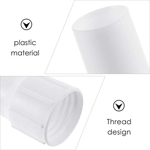 DOITOOL 2 PCS Piscina Skimmer Inlet Mangueira Manguito Branco Manguito Final Piscina Cabeça de Vácuo