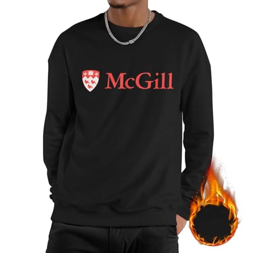 Mcgill University Men'S Fleece Crew Neck Hoodies Sweatshirts