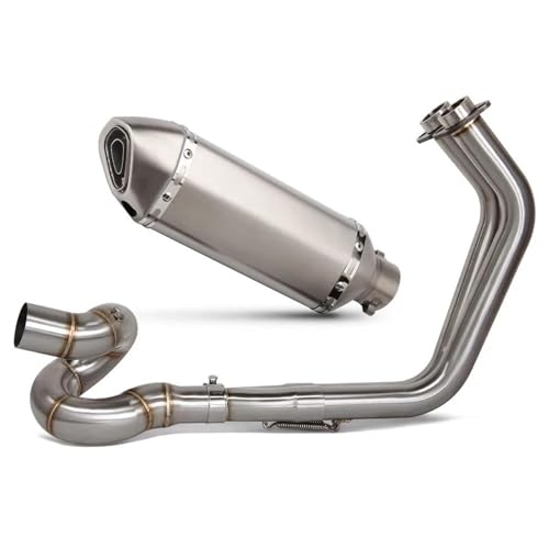 Kit de escape completo motocicleta para Kawasaki Z650 Ninja650 2017-2025 tubo frontal silenciador