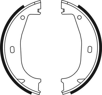 Preisvergleich Produktbild Bremsbackensatz, Feststellbremse ABE CRB001ABE